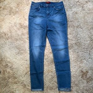 High rise skinny jeans